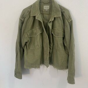 American Eagle Olive Green Women's Utility Jacket Size Medium